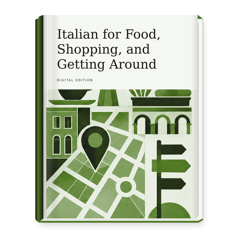 Italian for Food, Shopping, and Getting Around ebook cover