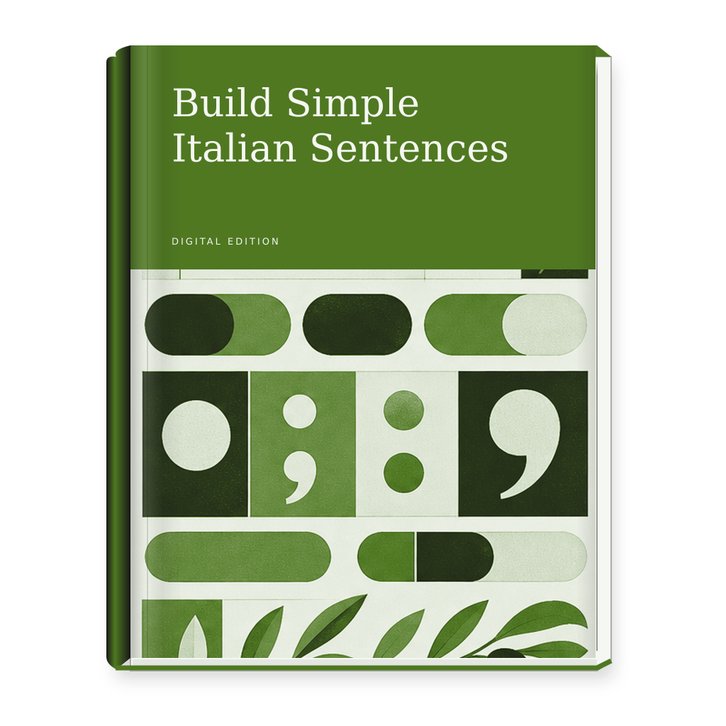 Build Simple Italian Sentences ebook cover