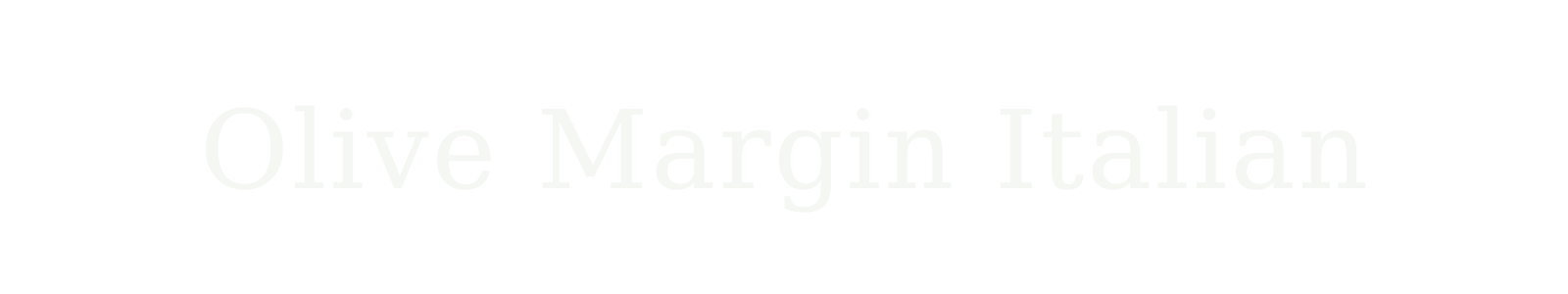 Olive Margin Italian